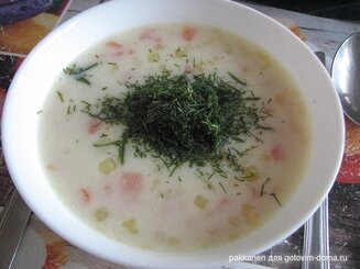 Молочный суп с рыбой по-эстонски
