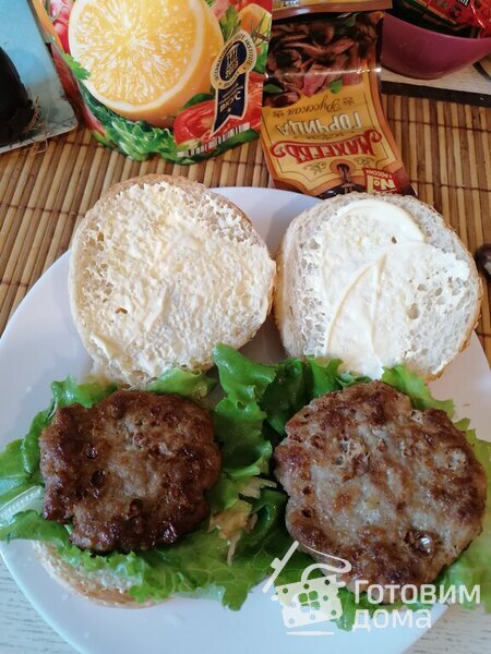 Домашний фастфуд - гамбургеры и хотдоги фото к рецепту 4