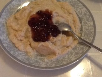 Каша из жареной манной крупы
