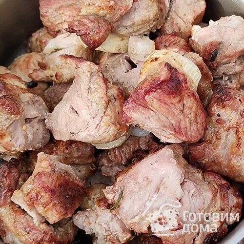 Сочный свиной шашлык из шеи