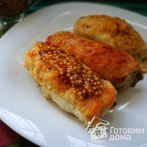 Куриные рулетики с грибами