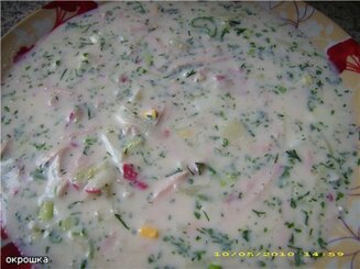 Окрошка мясная