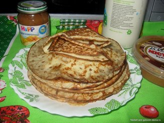 Заварные блины на кефире