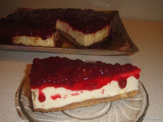 Чизкейк с клюквой