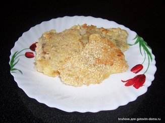 Рыба в сырно-кунжутной шубе