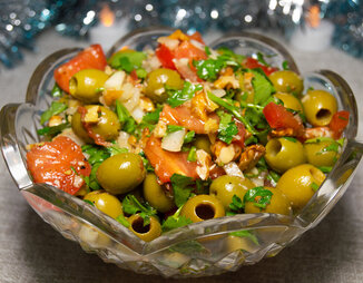 Армянский салат с оливками "Базркани"