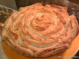 Хлеб "Роза" с сыром и укропом