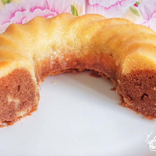 Шоколадно-лимонный влажный кекс