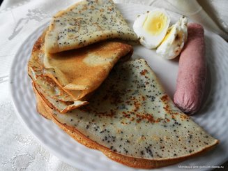 Французские маковые блинчики