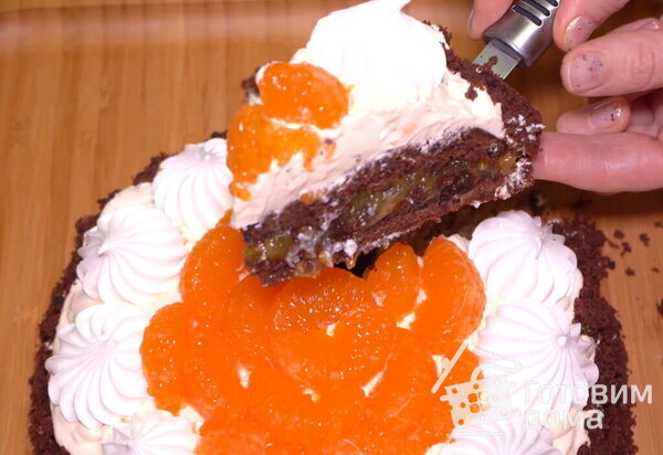 Нежнейший мандариновый торт сказочно вкусный фото к рецепту 12