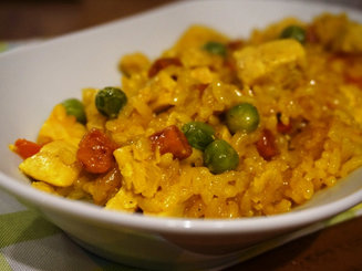 Паэлья с курицей и Чоризо