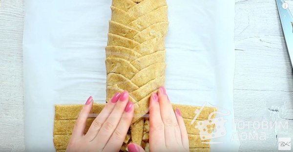 Яблочный штрудель самый вкусный и красивый в мире фото к рецепту 5