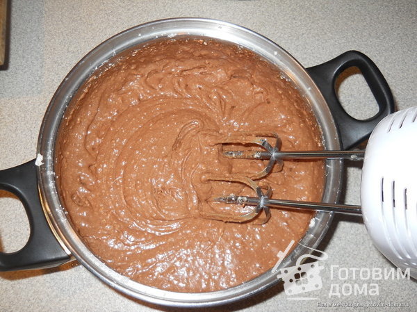 Творожно-шоколадный торт с вишней! фото к рецепту 4