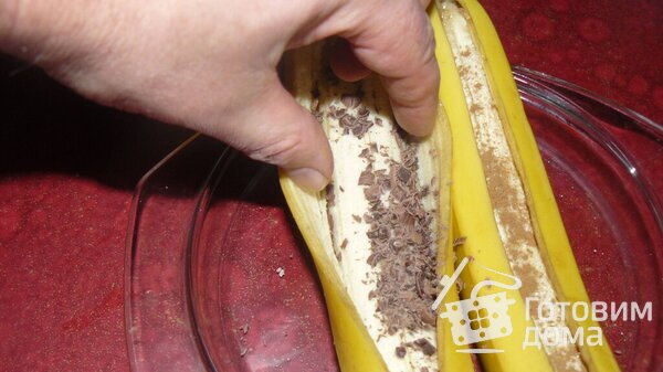 Запеченный банан фото к рецепту 3