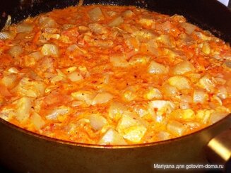 Кабачки тушёные