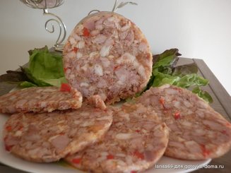 Зельц из куриных окорочков