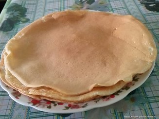 Заварные блины на кефире