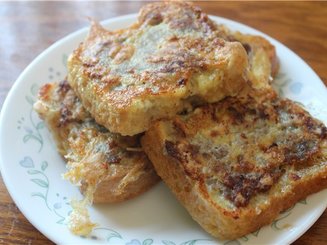 Гренки с мясом