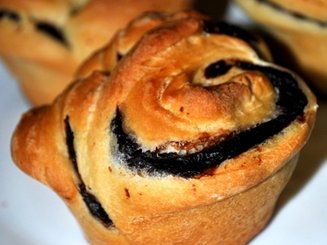 Шоколадные булочки "Розочки"