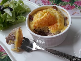 Мясные кексы с сырно-яичной начинкой