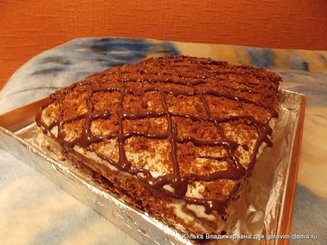 Легкий  медовик (жидкое тесто)
