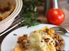 Запеканка из фарша с кукурузными чипсами начос