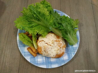  Куриные котлеты под чесночным соусом