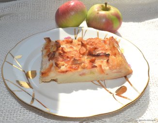 Пирог с яблоками "Невидимый"
