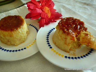 Яблочный флан с медовой карамелью