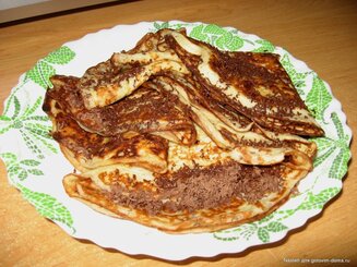 Блинчики с шоколадом