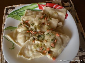 Ravioli con ricotta e salmone- Равиоли с лососем и творогом