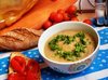 Суп-пюре из запечённых баклажанов