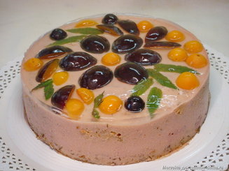 Торт-суфле с клубникой