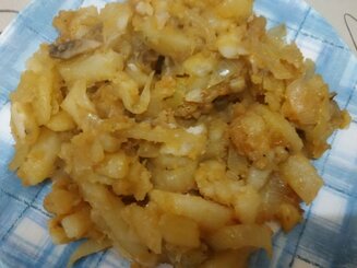 Жареная картошка с грибами