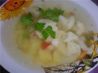 Суп с цветной капустой