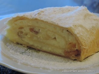 Австрийский штрудель (Topfenstrudel) с творожной начинкой