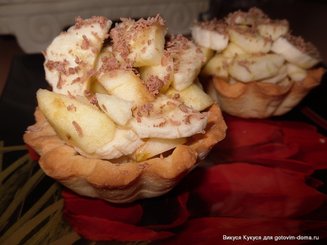 Пирожное "Корзиночка со сгущеным молоком"