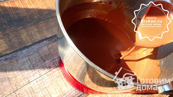 Блины шоколадный бархат со сгущенкой фото к рецепту 3