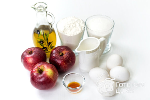 Яблочный пирог-шарлотка фото к рецепту 1