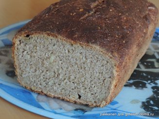 Хлеб с творогом и тыквенными семечками на ржаной закваске