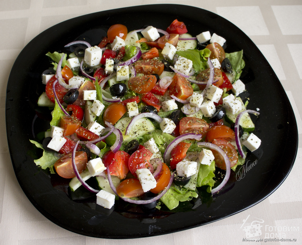 Греческий салат классический - 10 рецептов приготовления в домашних условиях с пошаговыми фото