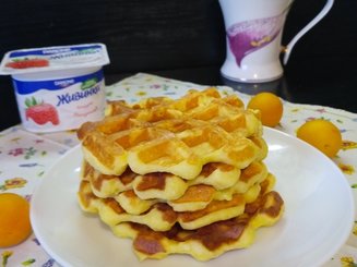 Сырники в вафельнице
