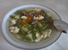 Суп из зелёной стручковой фасоли с галушками
