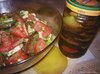 Салат с печеными баклажанами и перцем