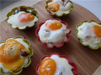 Печёное яйцо на завтрак от Аринушки