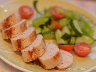 Домашние куриные сосиски