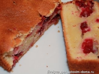 Апельсиновый кекс с клюквой