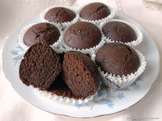 Шоколадные маффины с гречневой мукой