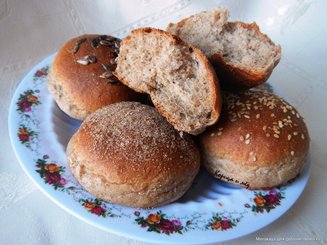 Булочки с отрубями