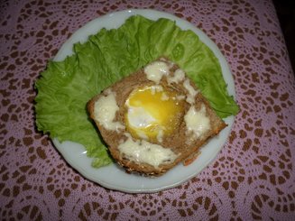 Горячая закуска из яиц